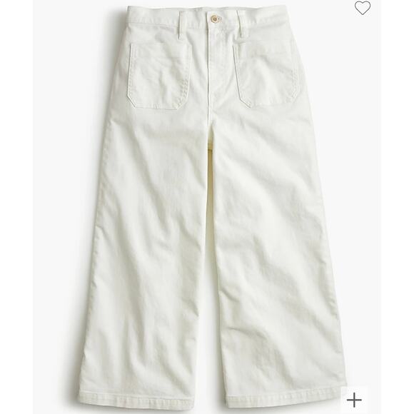 Point Sur Denim - Point Sur Wide Leg Crop Jean White Size 26